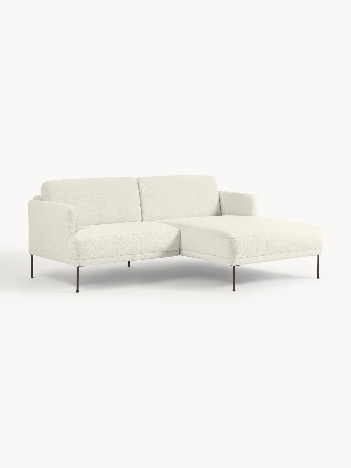 Fluentara Small Teddy Fabric Corner Sofa