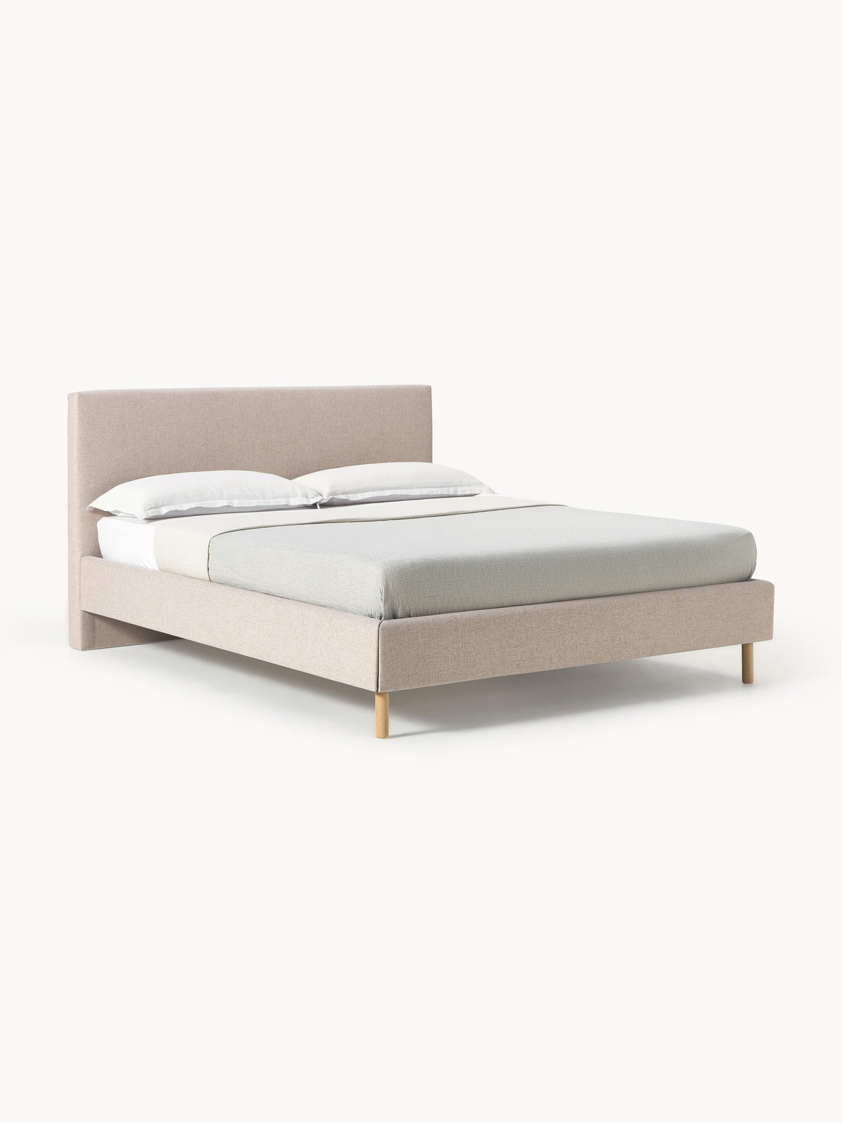 Giulmara Upholstered Bed with Wooden Feet