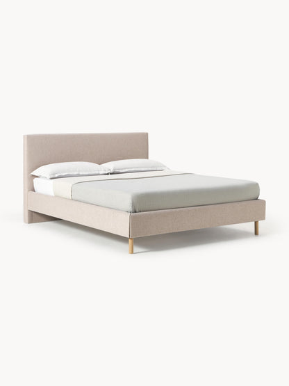 Giulmara Upholstered Bed with Wooden Feet