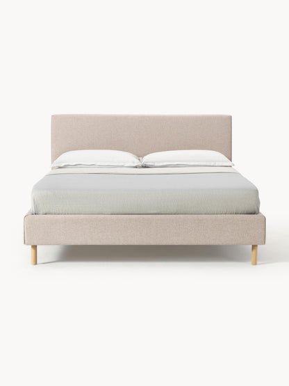 Giulmara Upholstered Bed with Wooden Feet