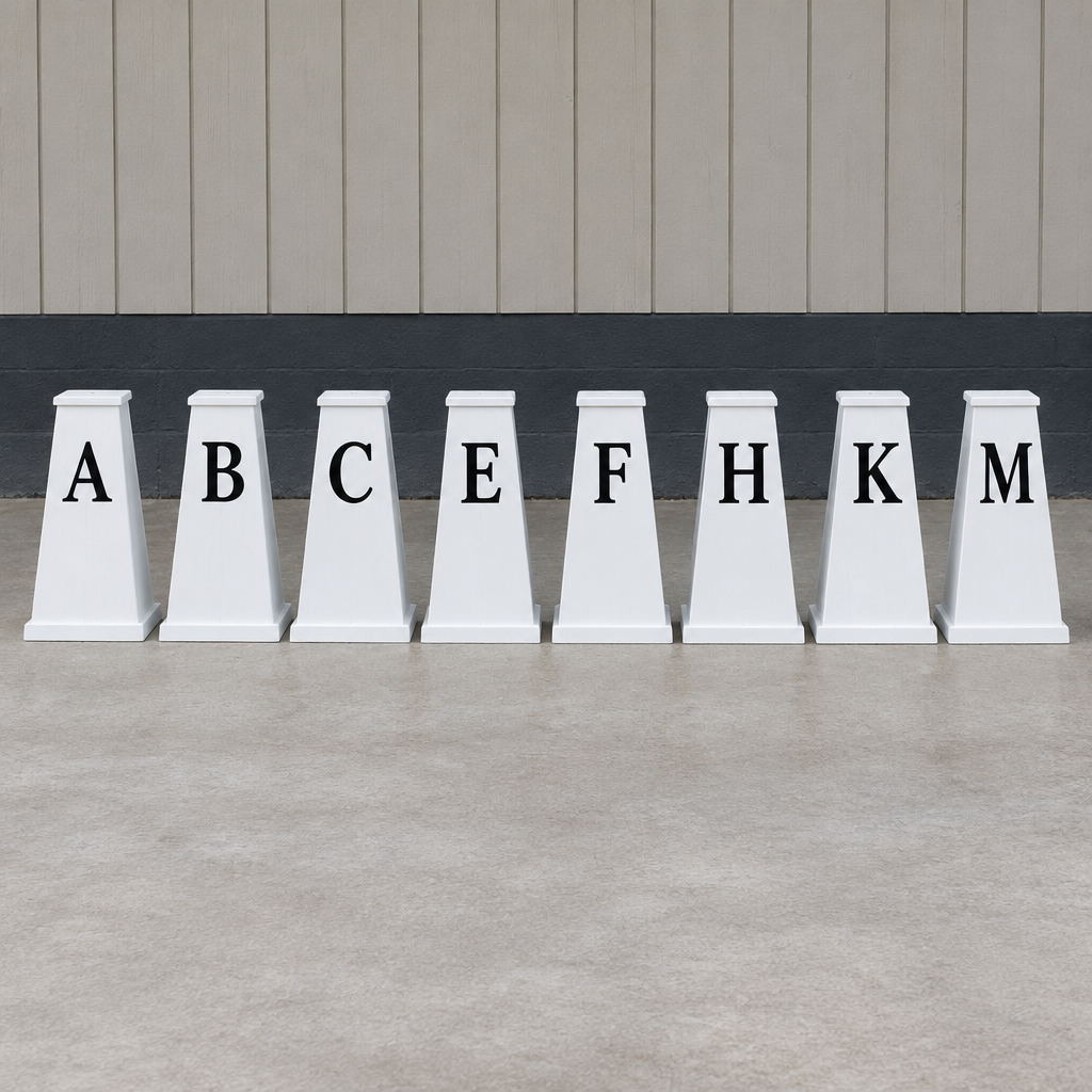 Cavalletto Dressage Arena Letters, Set of 8, Timber