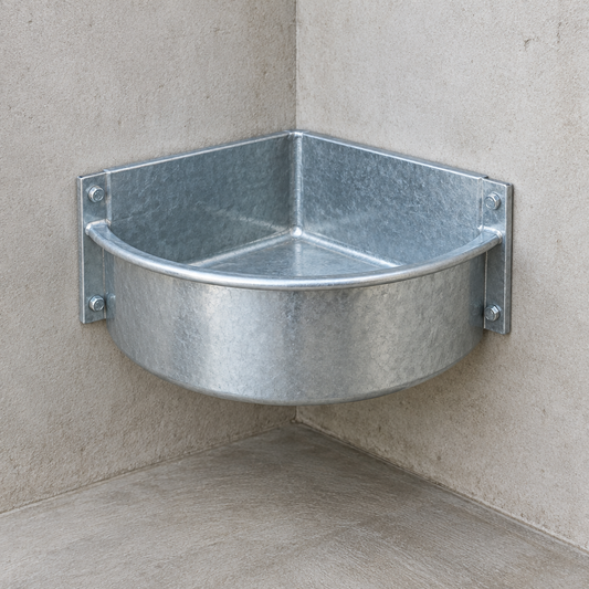 Mangiatoia Corner Manger, Galvanised