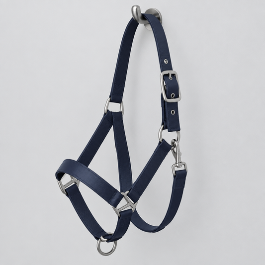 Testiera Leather Headcollar, Coated Webbing