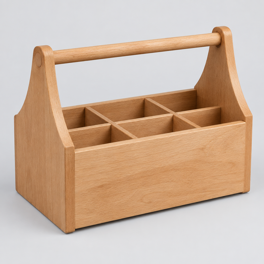Spazzola Grooming Box, Wooden, Beechwood