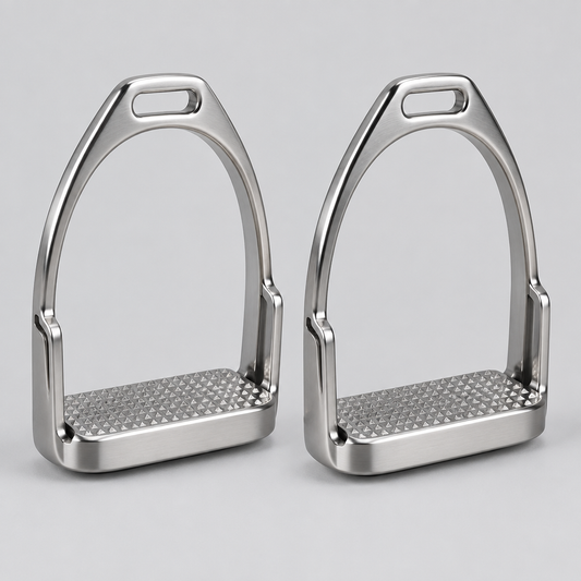 Imbotto Safety Stirrup Irons, Pair, Stainless