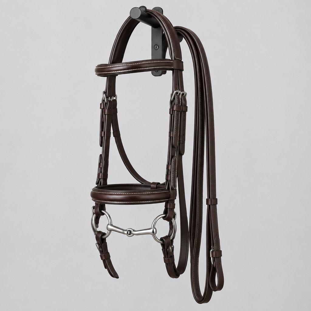 Cavezzo Snaffle Bridle, Bridle Leather