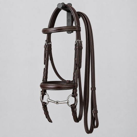 Cavezzo Snaffle Bridle, Bridle Leather