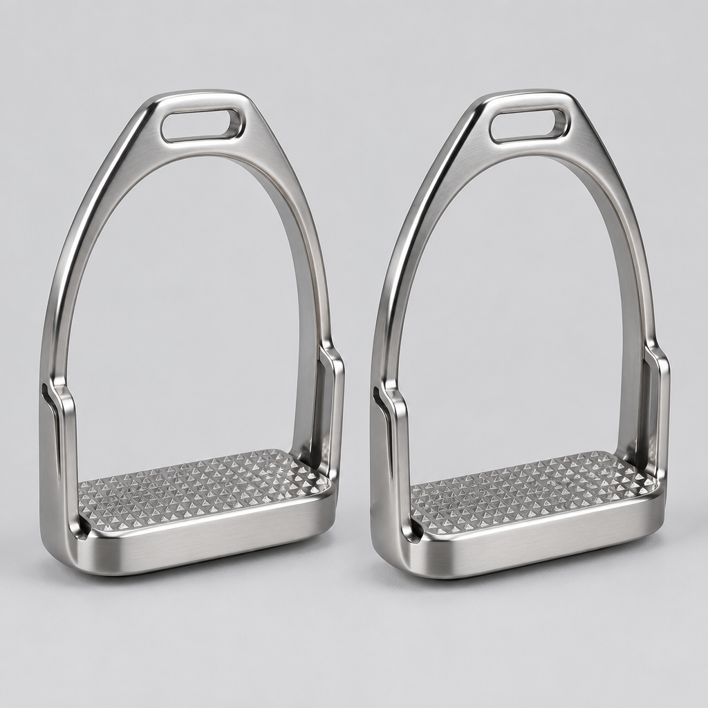 Cinghia Safety Stirrup Irons, Pair, Stainless