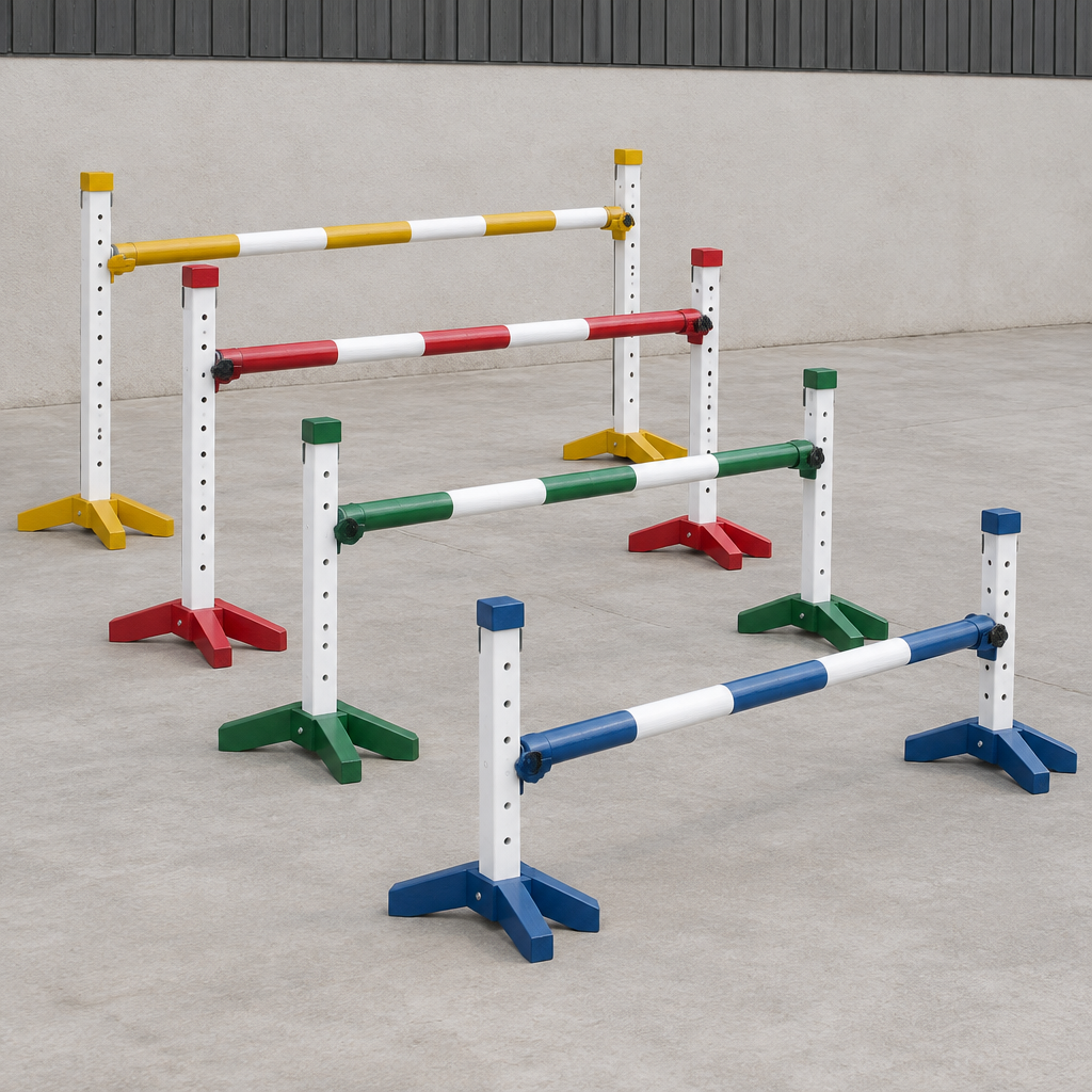 Pista Cavaletti, Set of 4, Timber