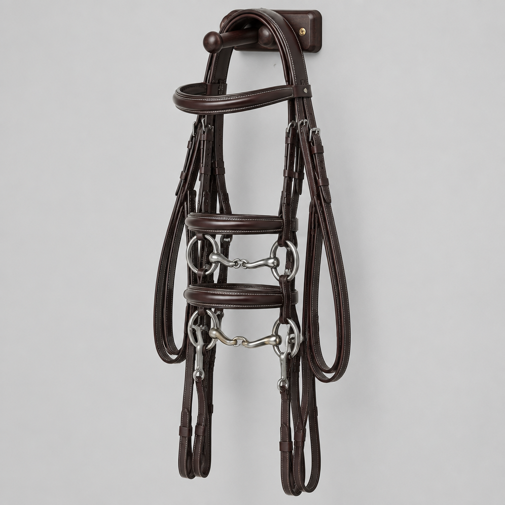 Correggia Double Bridle, Bridle Leather