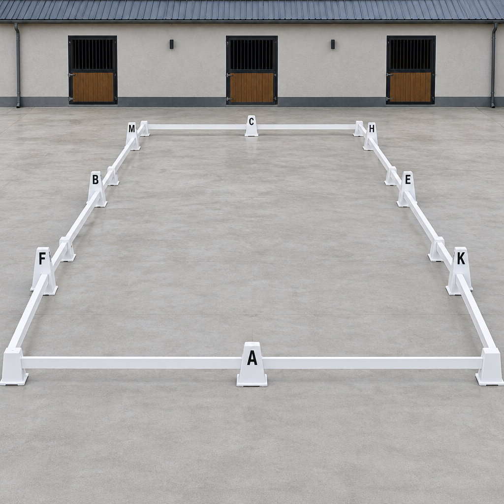 Maneggio Dressage Arena, 20 × 40 m, Steel