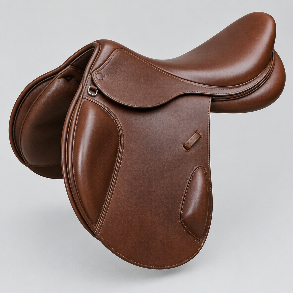 Falconetti Jumping Saddle, Bridle Leather