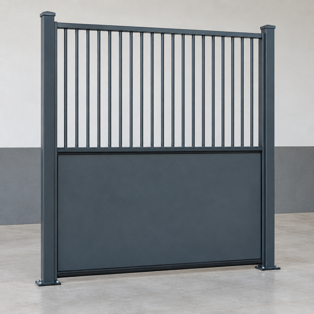 Cortile Stable Partition Panel, Powder-Coated