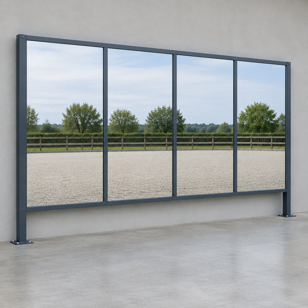 Barriera Arena Mirror Set, 4 Panels, Steel