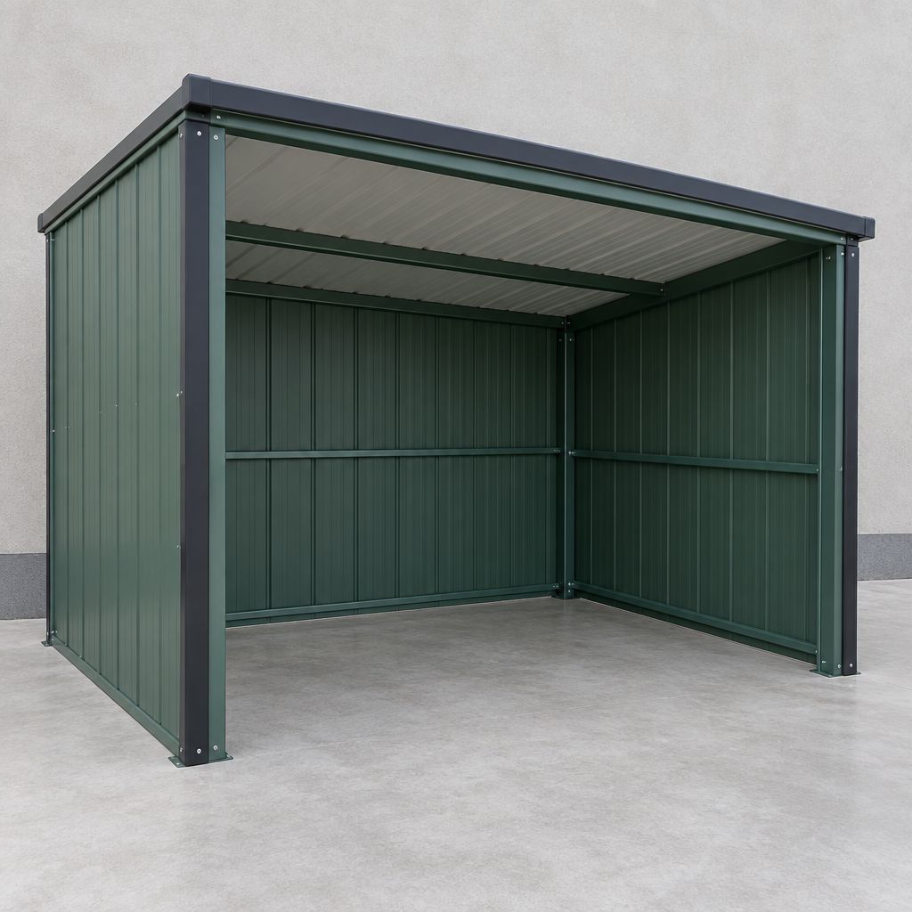 Mangiatoia Field Shelter, 3.6 × 3.6 m, Powder-Coated