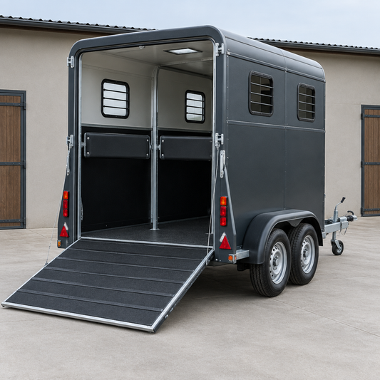 Cavallante Two-Horse Trailer, Steel