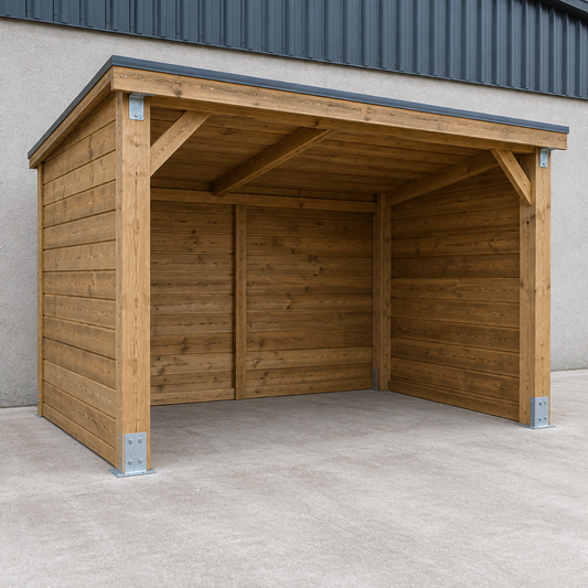 Lettiera Field Shelter, 3.6 × 3.6 m, Hardwood