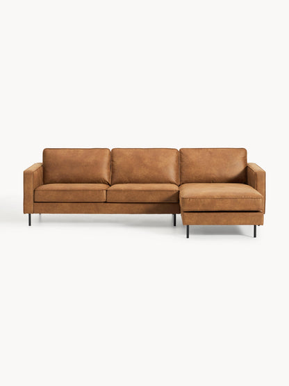 Huntlow Leather Corner Sofa (3-Seater)