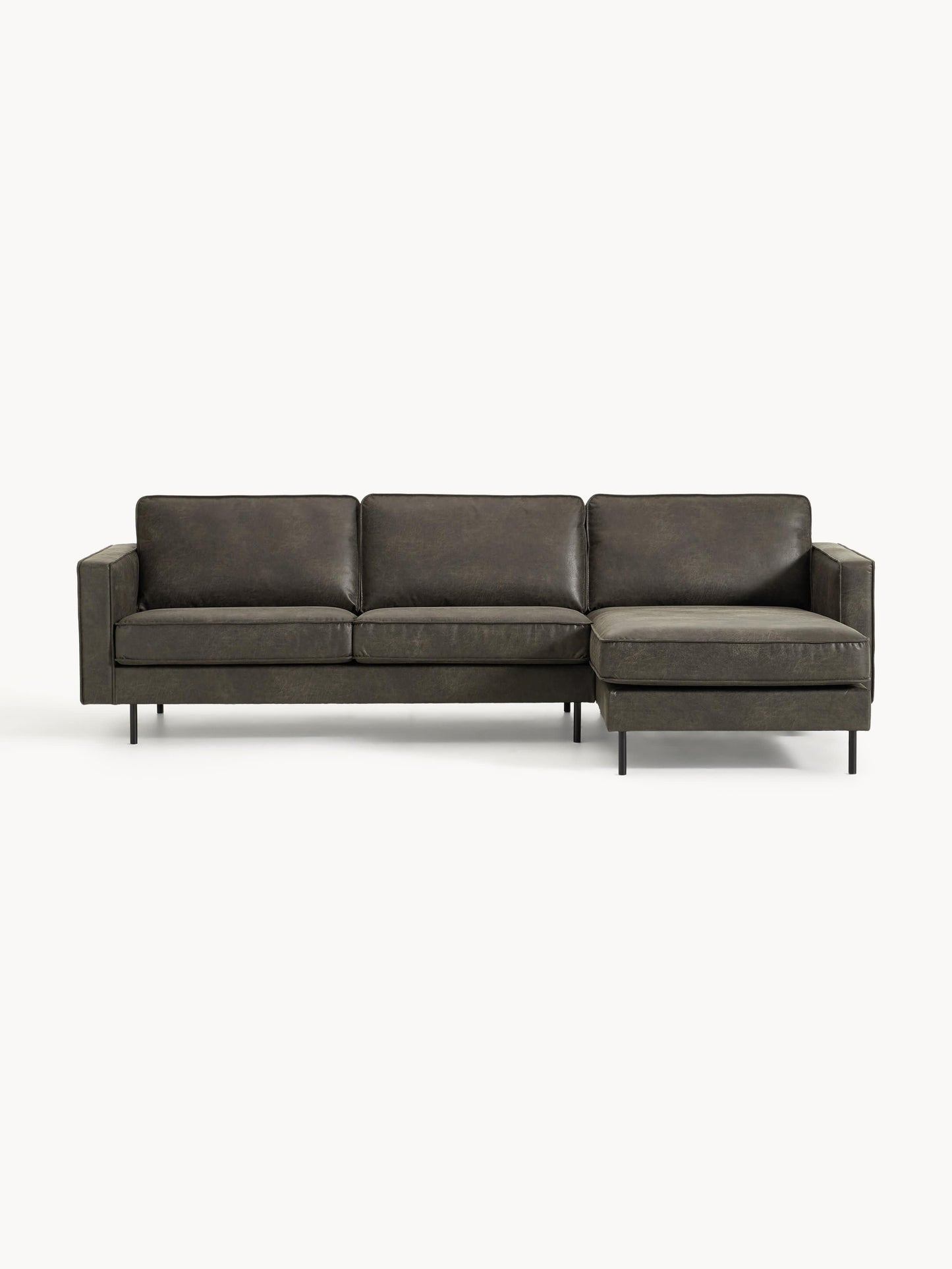 Huntlow Leather Corner Sofa (3-Seater)