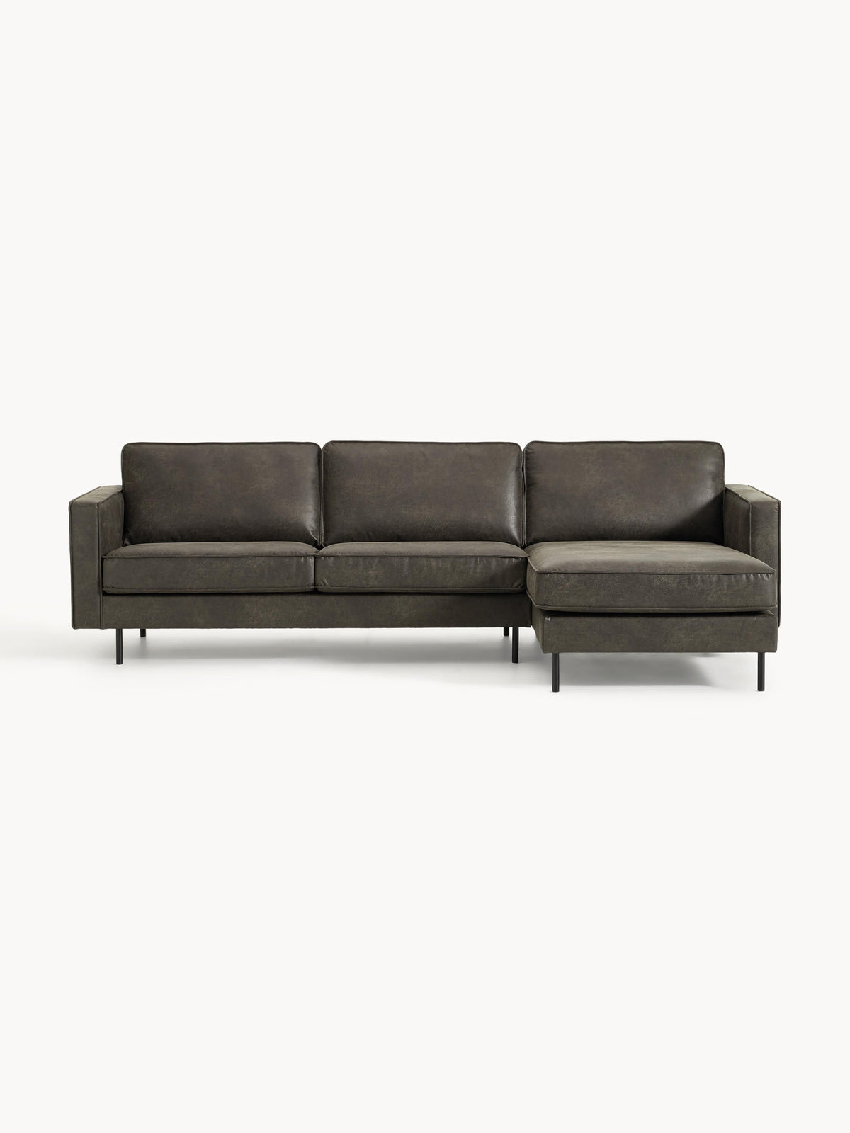 Huntlow Leather Corner Sofa (3-Seater)