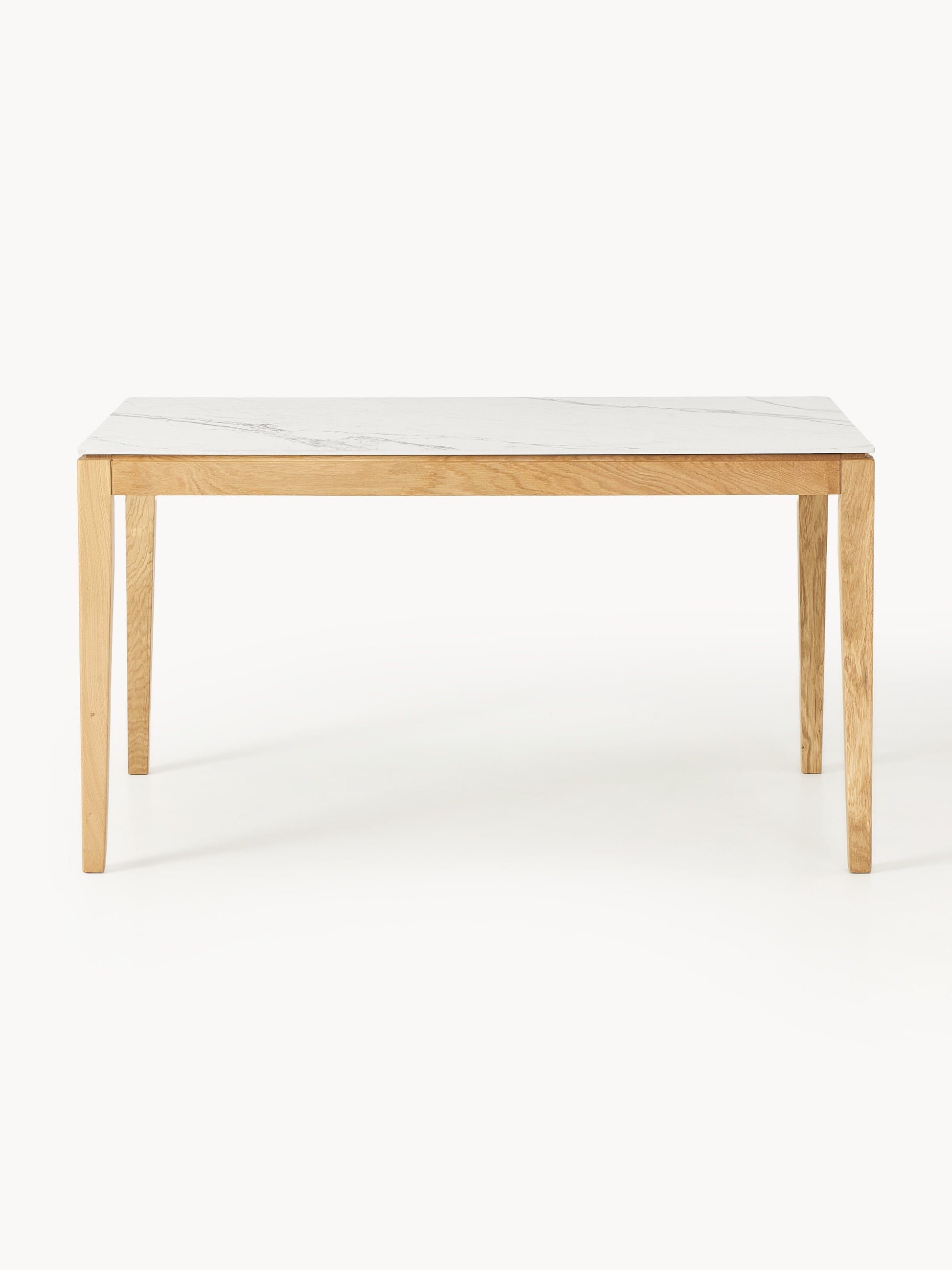 Jacmoray Dining Table with Marble-Look Tabletop, in Various Sizes