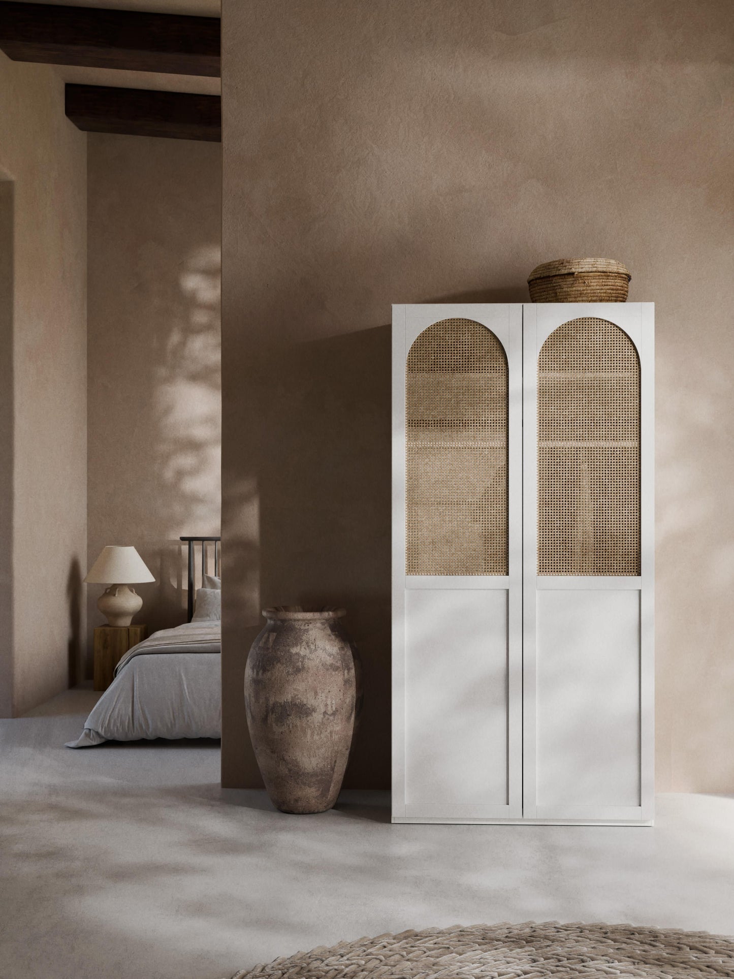 Jeanvelle Modular Hinged-Door Wardrobe, 100 cm Wide, in Various Sizes