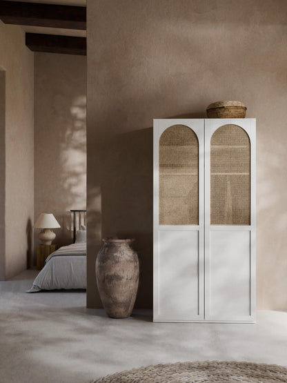 Jeanvelle Modular Hinged-Door Wardrobe, 100 cm Wide, in Various Sizes