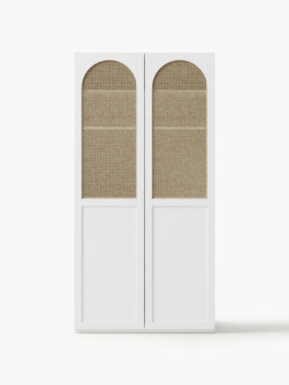 Jeanvelle Modular Hinged-Door Wardrobe, 100 cm Wide, in Various Sizes
