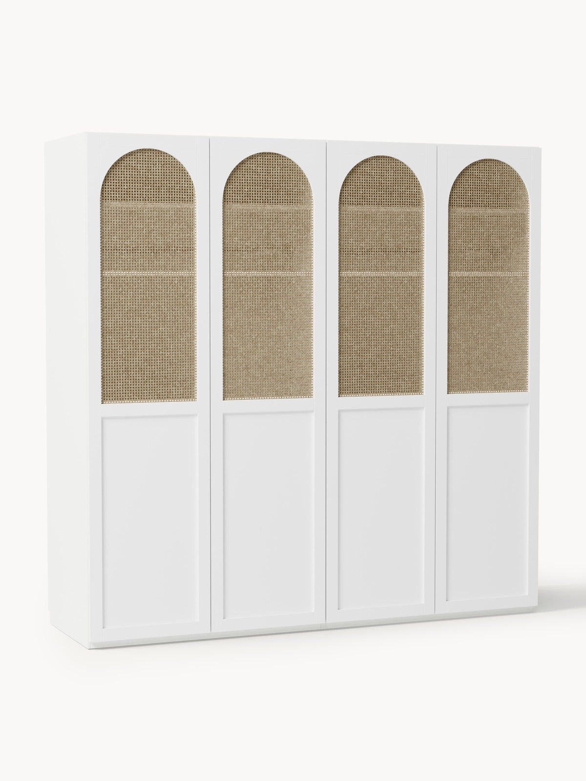 Jeanvelle Modular Hinged-Door Wardrobe, 200 cm Wide, in Various Sizes