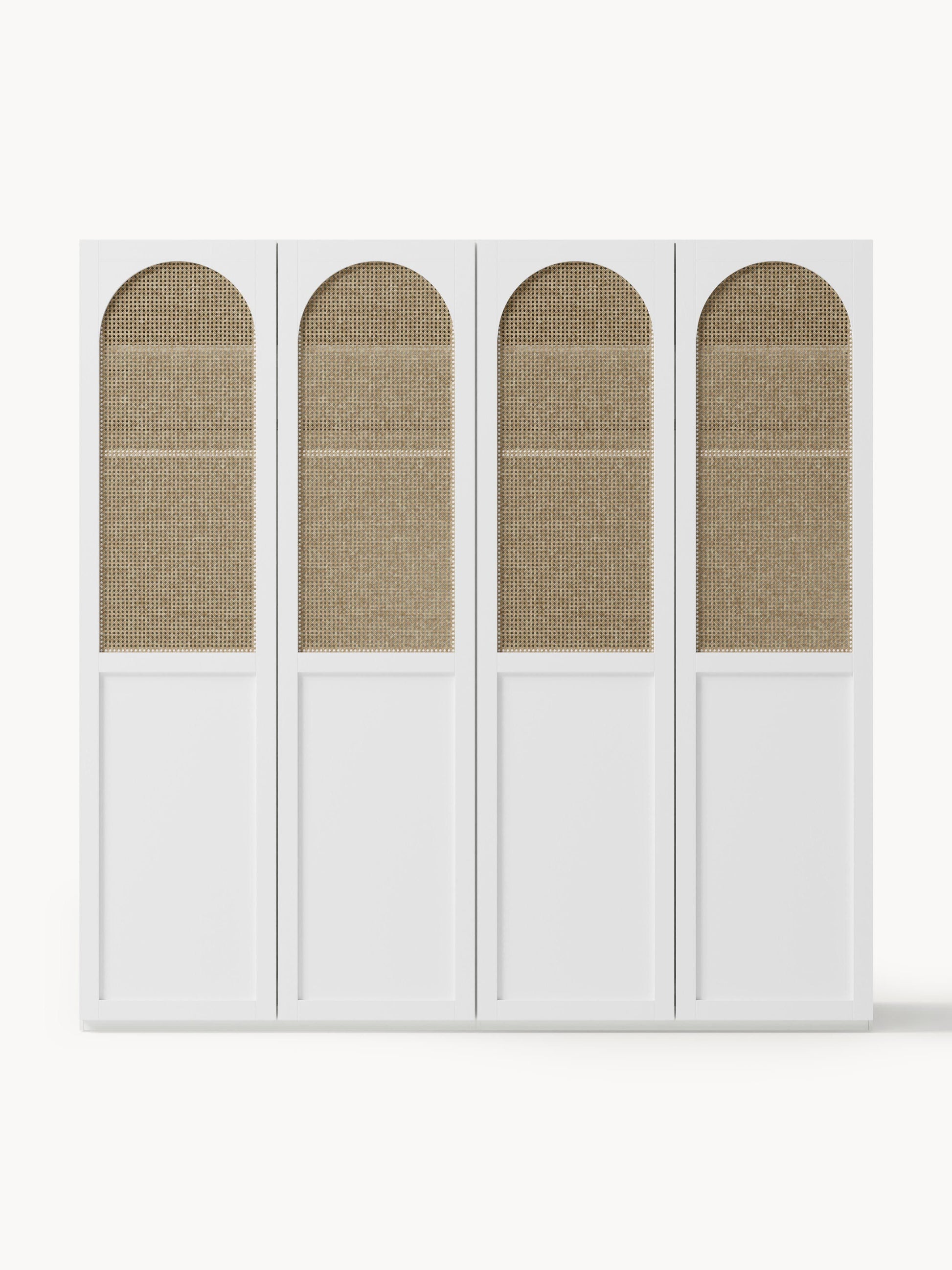 Jeanvelle Modular Hinged-Door Wardrobe, 200 cm Wide, in Various Sizes