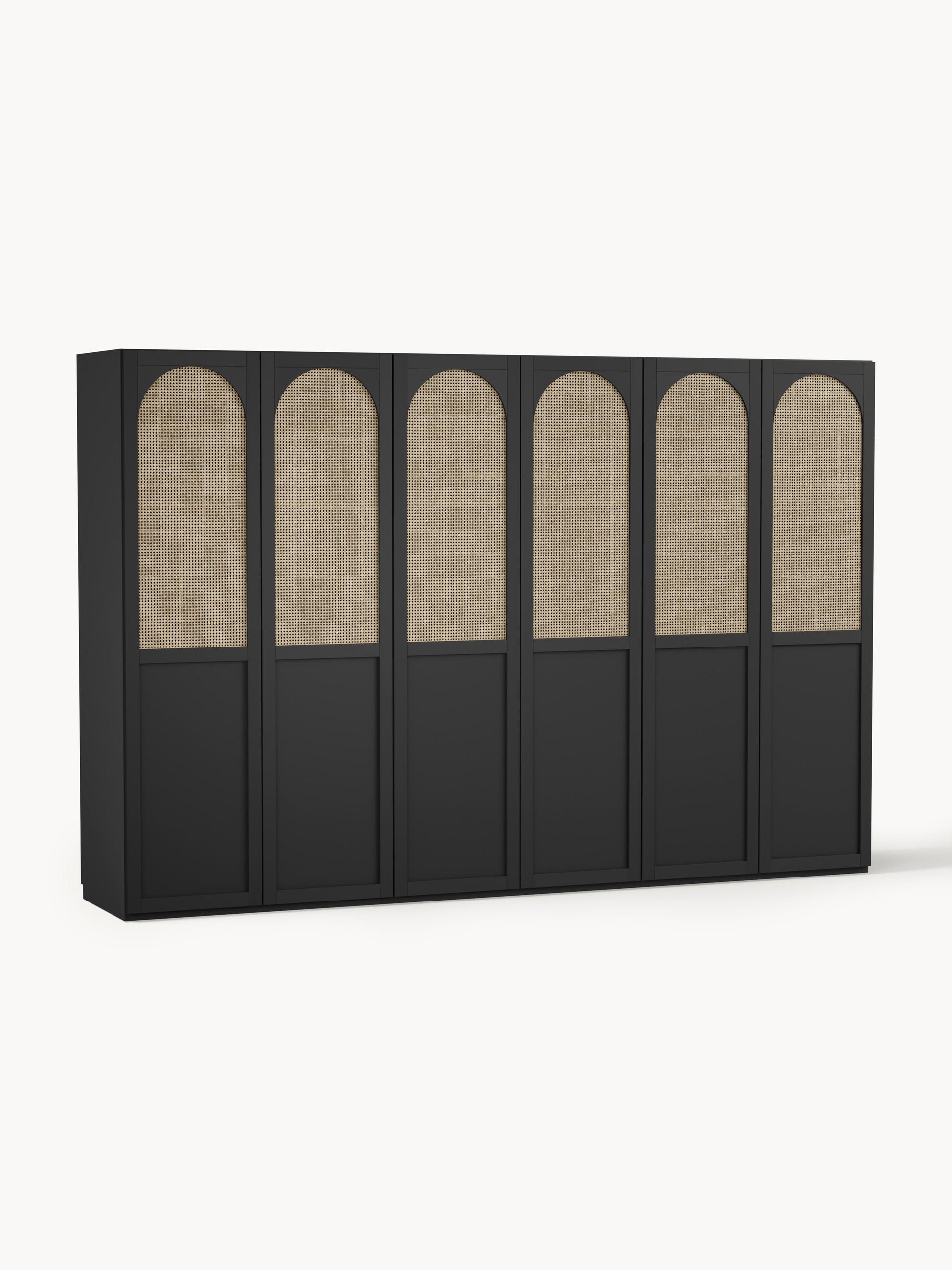 Jeanvelle Modular Hinged-Door Wardrobe, 300 cm Wide, in Various Sizes