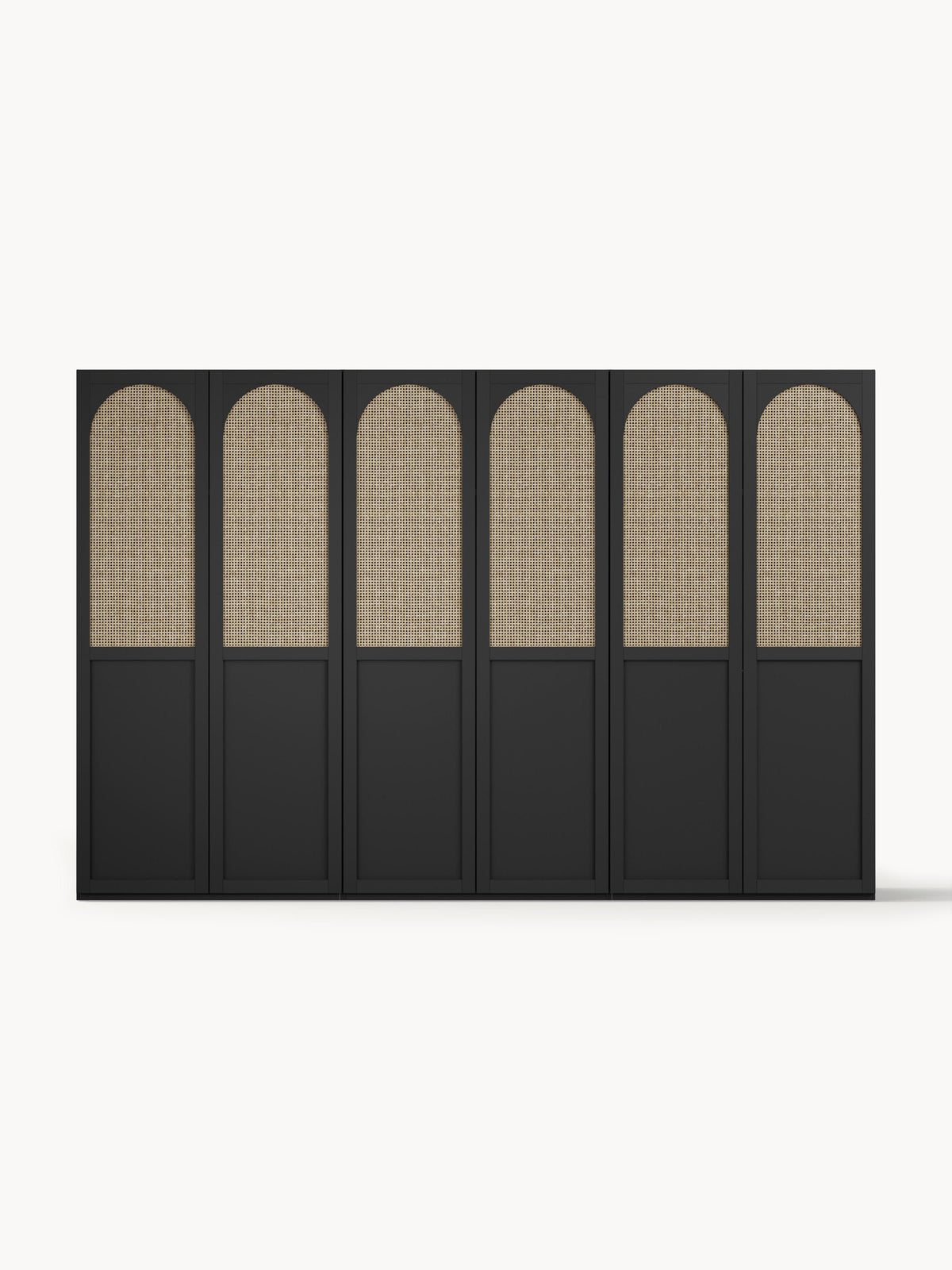 Jeanvelle Modular Hinged-Door Wardrobe, 300 cm Wide, in Various Sizes
