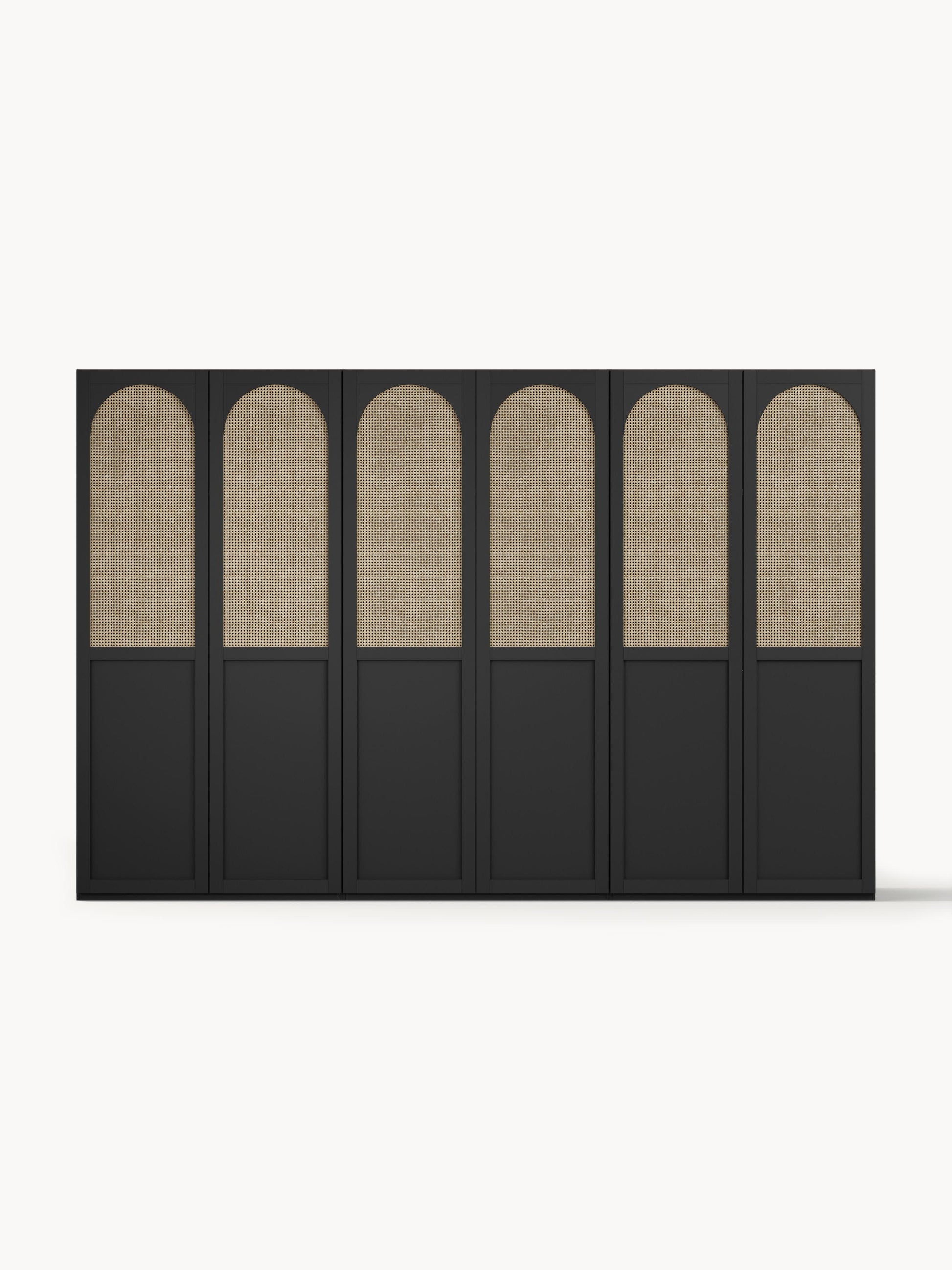 Jeanvelle Modular Hinged-Door Wardrobe, 300 cm Wide, in Various Sizes