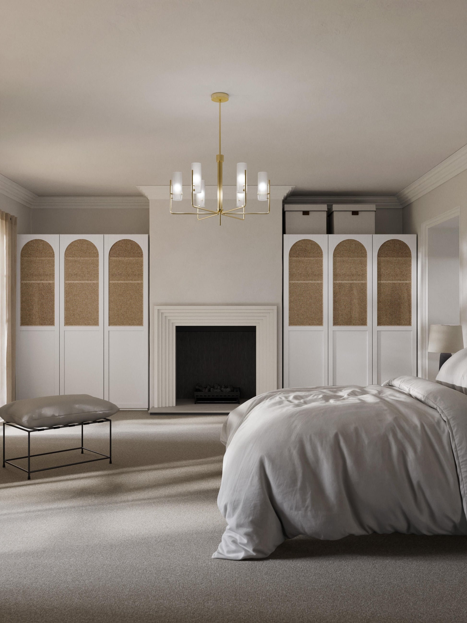 Jeanvelle Modular Hinged-Door Wardrobe, 50 cm Wide, in Various Sizes