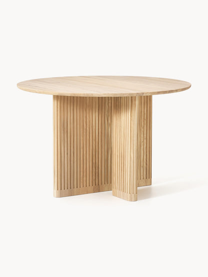 Jolvande Round Oak Dining Table, Ø 120 cm