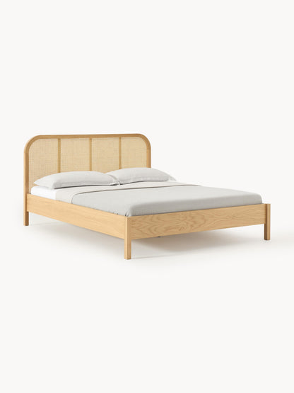 Jonquiel Wooden Bed with Vienna Cane Headboard