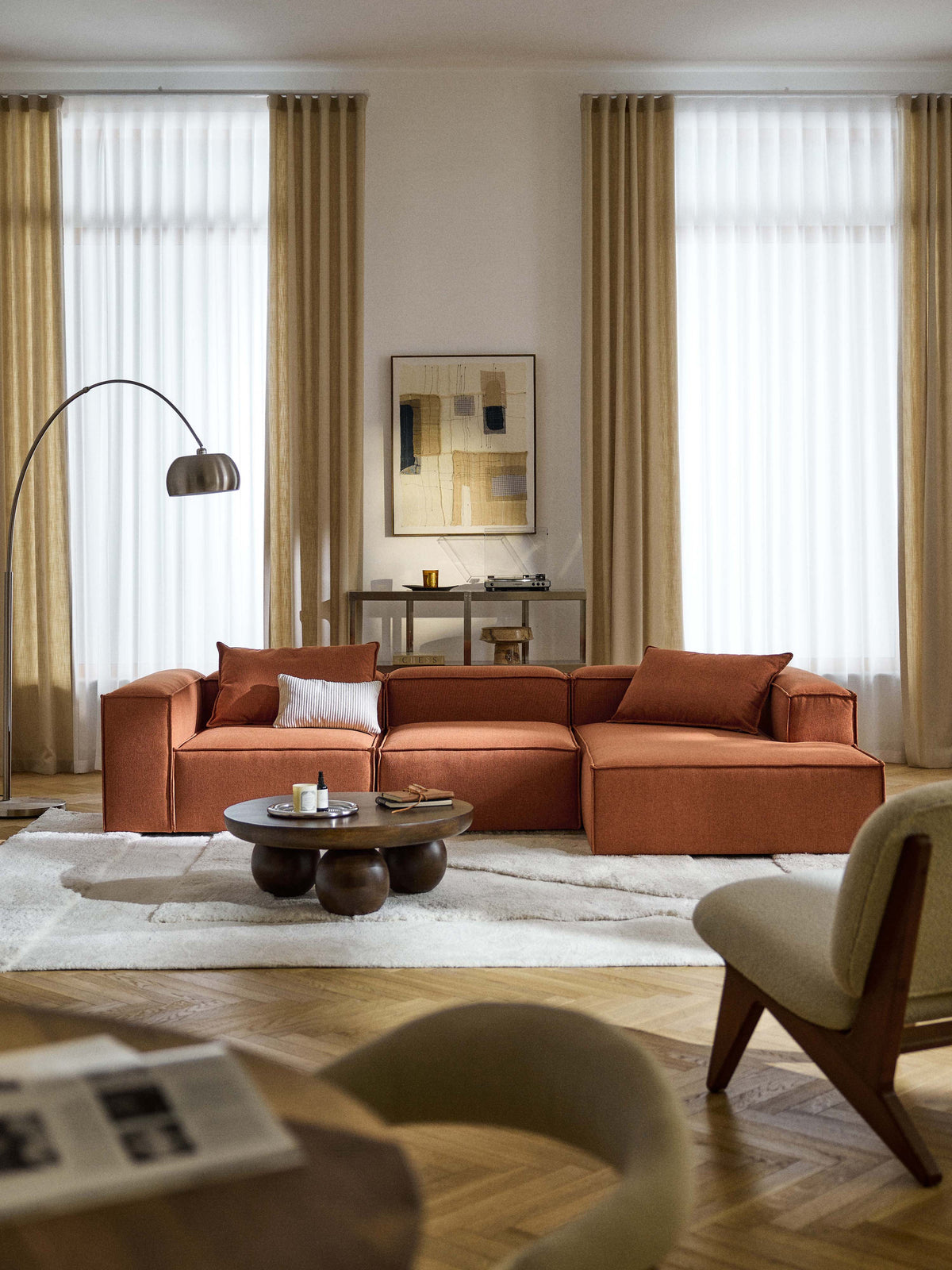 Lenskov 4-Seater Modular Corner Sofa