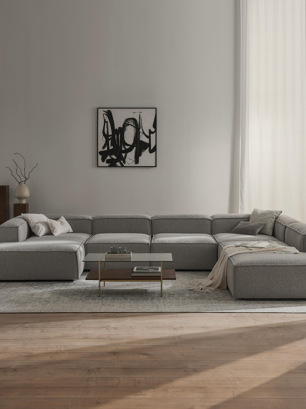 Lenskov Bouclé Modular XL Sofa