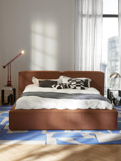 Lenskov Bouclé Upholstered Bed with Storage