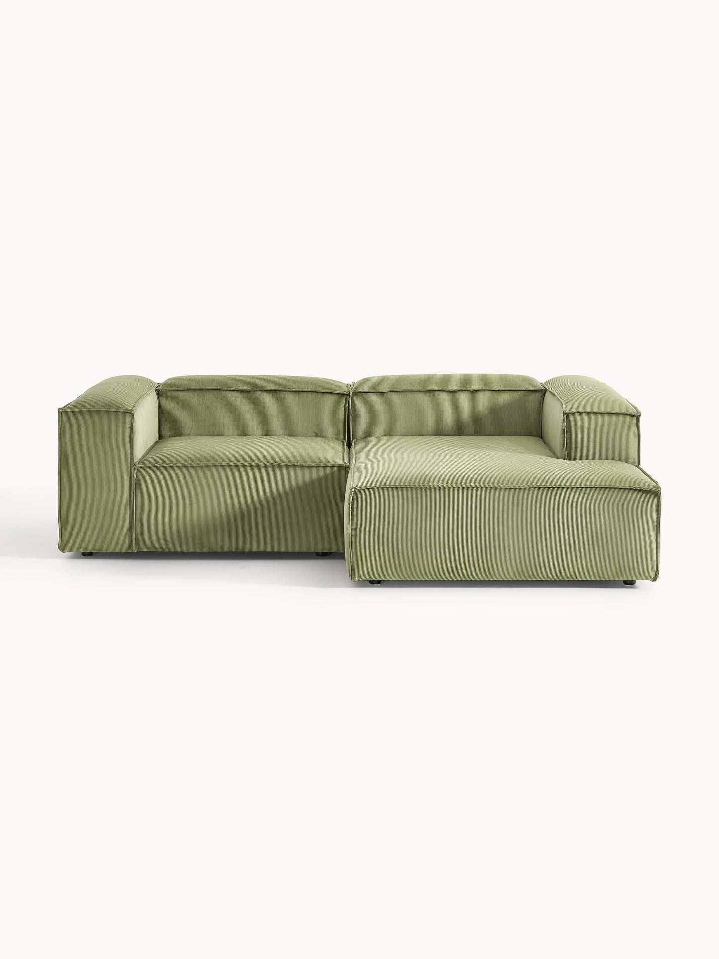 Lenskov Corduroy Modular Corner Sofa, 2-Seater