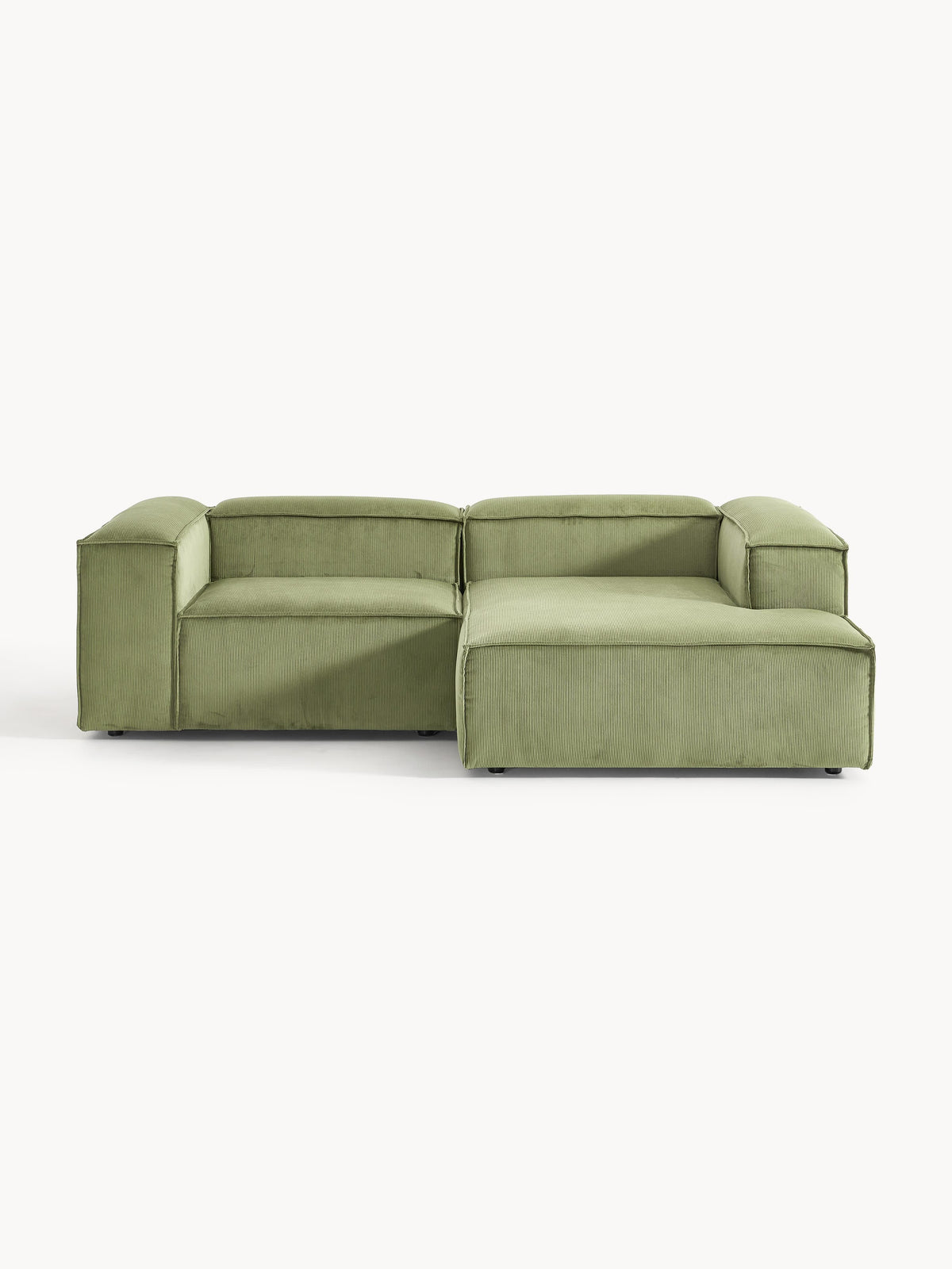 Lenskov Corduroy Modular Corner Sofa, 2-Seater