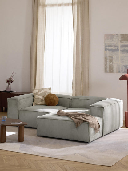 Lenskov Corduroy Modular Corner Sofa, 2-Seater