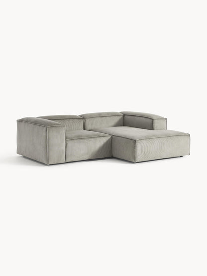 Lenskov Corduroy Modular Corner Sofa, 2-Seater