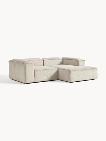 Lenskov Corduroy Modular Corner Sofa, 2-Seater