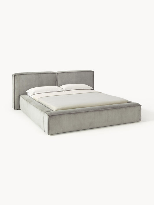 Lenskov Corduroy Upholstered Bed