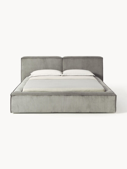 Lenskov Corduroy Upholstered Bed