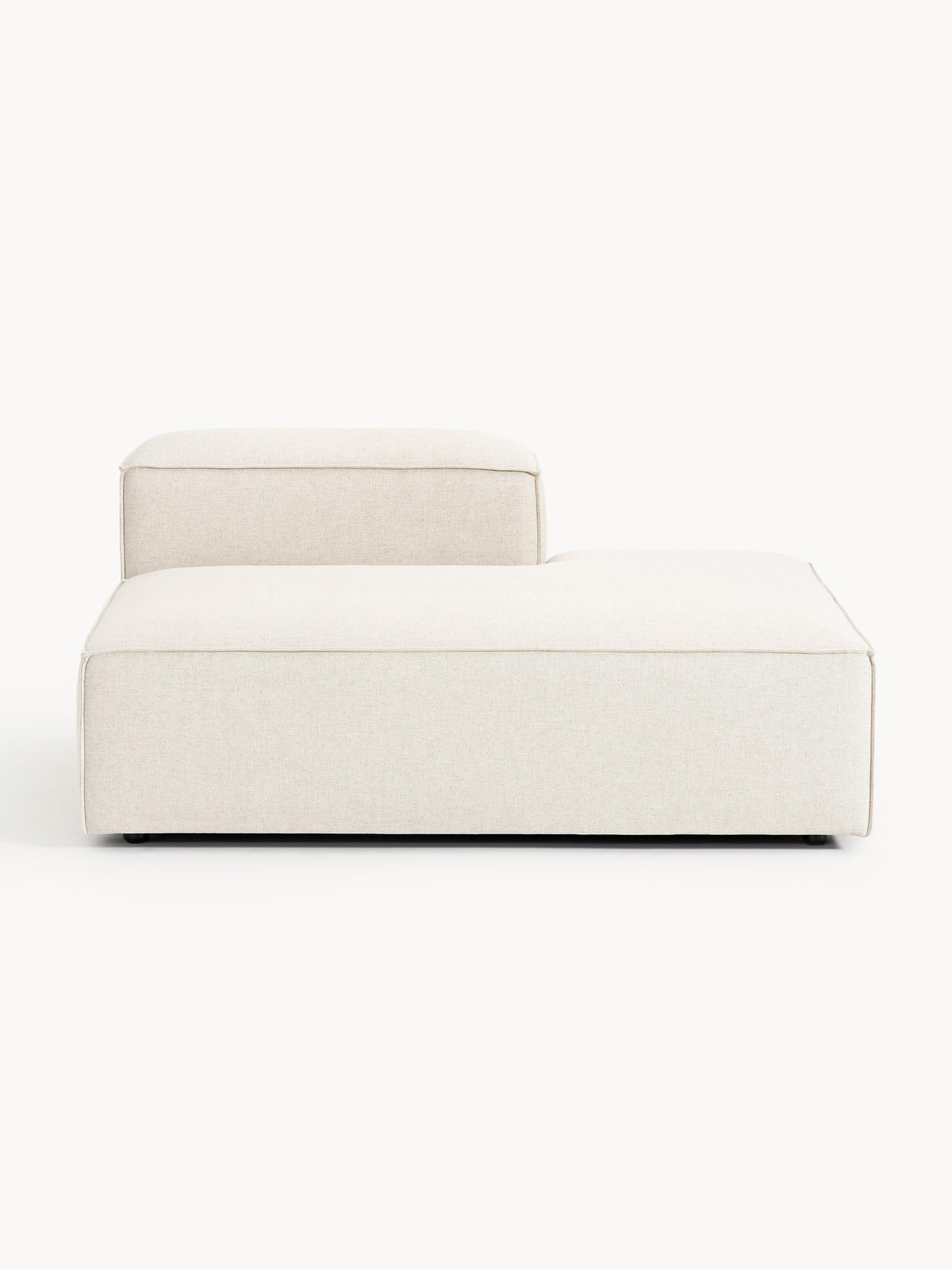 Lenskov Linen Blend Ottoman Module