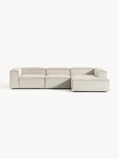 Lenskov Modular Corduroy Corner Sofa (4-Seater)