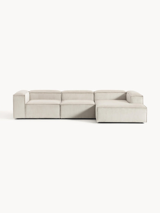 Lenskov Modular Corduroy Corner Sofa (4-Seater)
