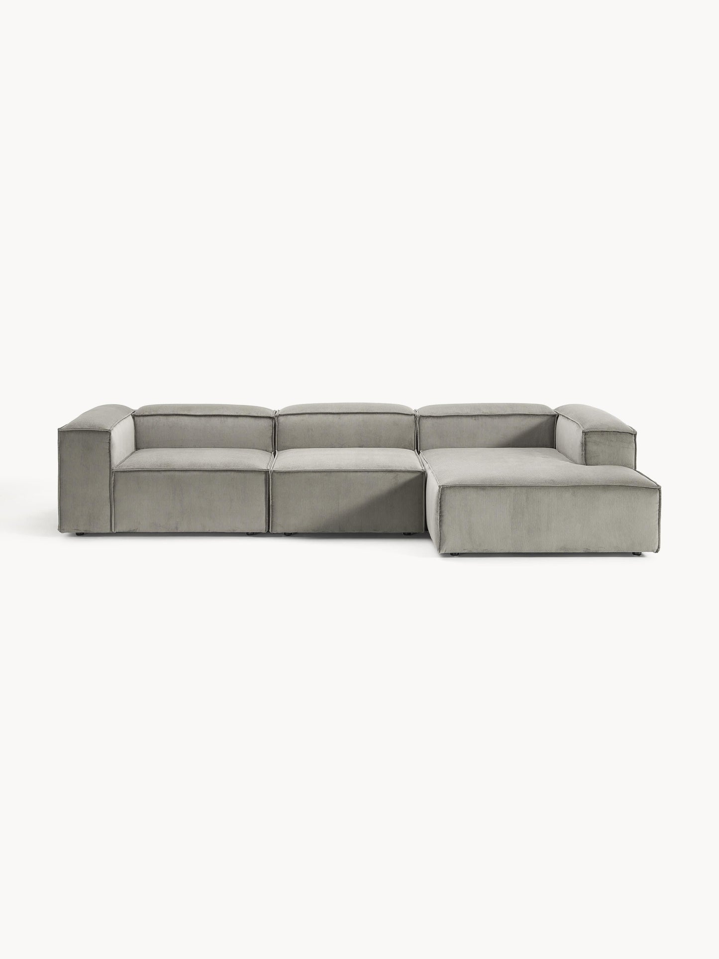 Lenskov Modular Corduroy Corner Sofa (4-Seater)